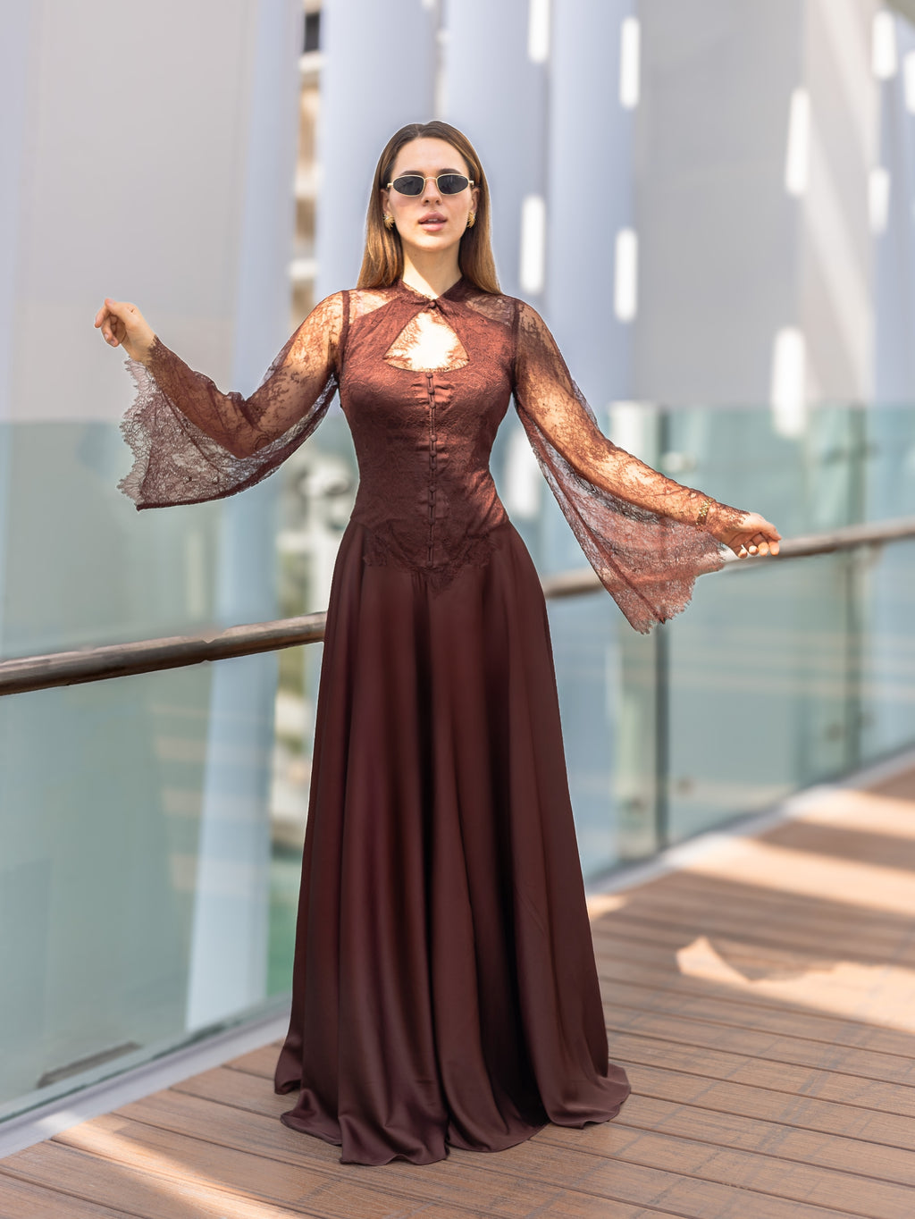 Cocoa Blossom lace dress