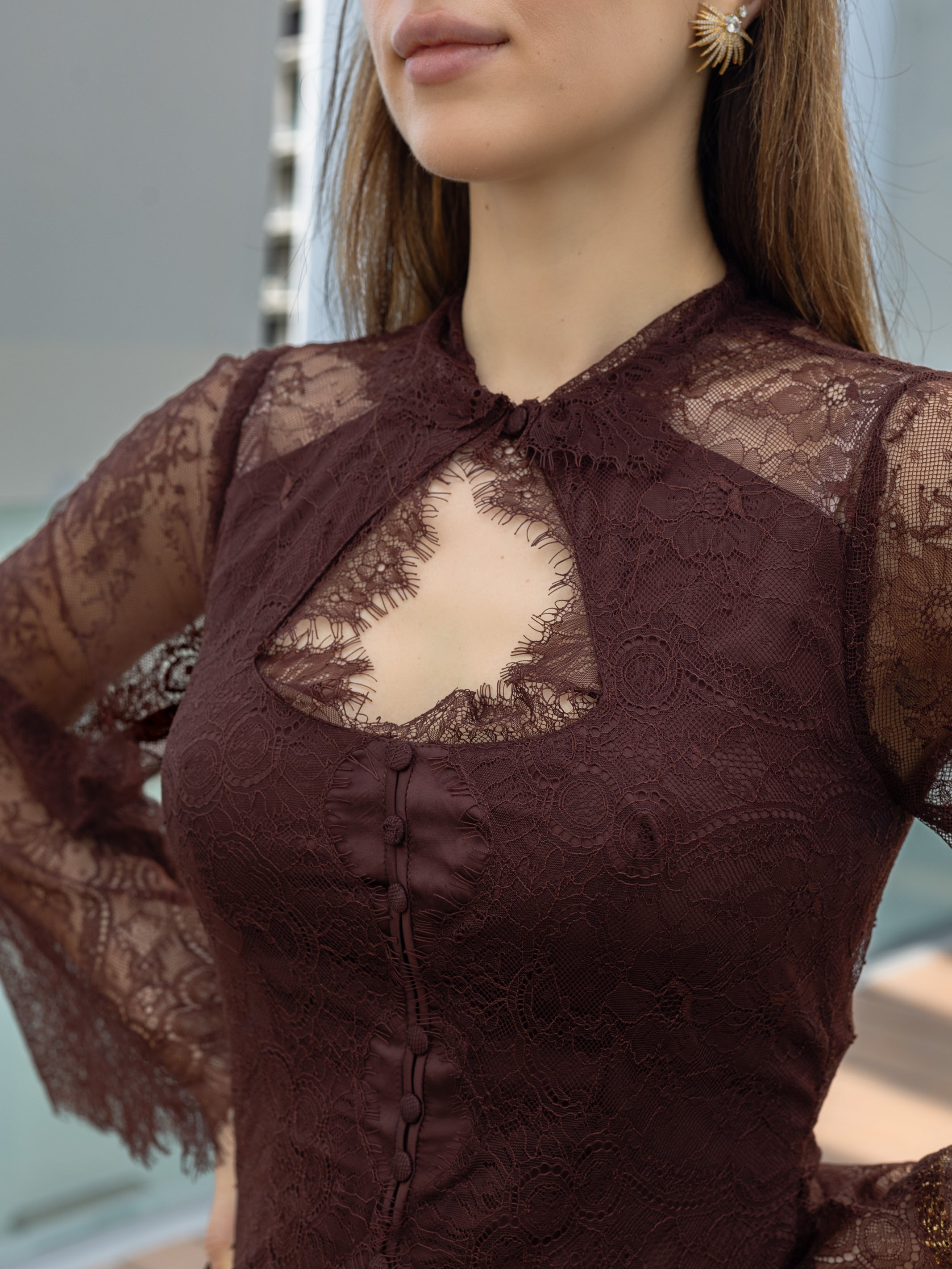 Cocoa Blossom lace dress