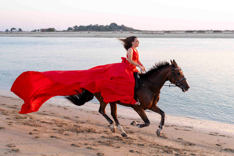 Red Infinity Flying Dress