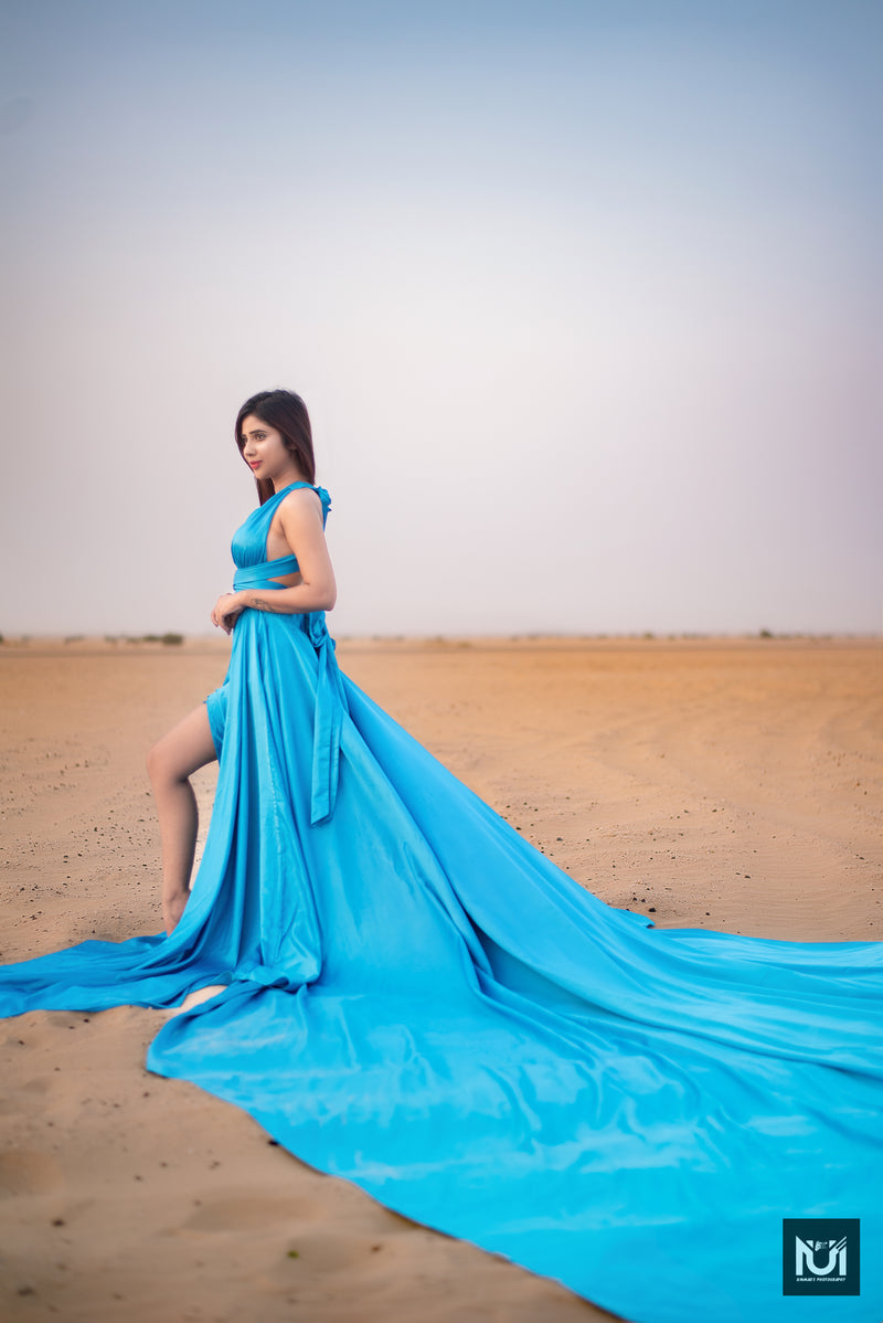 Blue Infinity Flying Dress