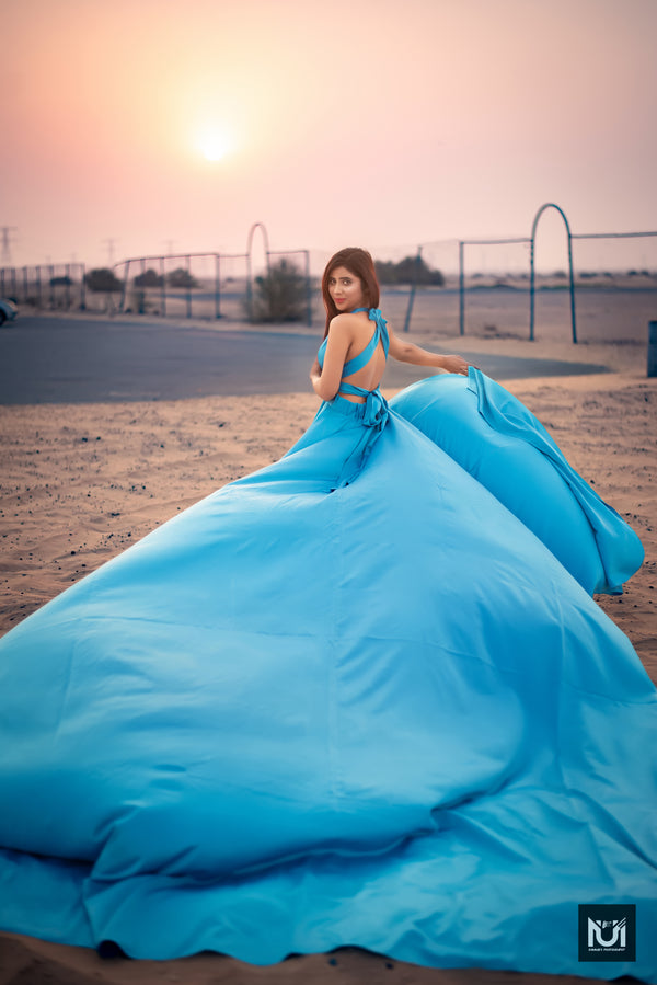Blue Infinity Flying Dress