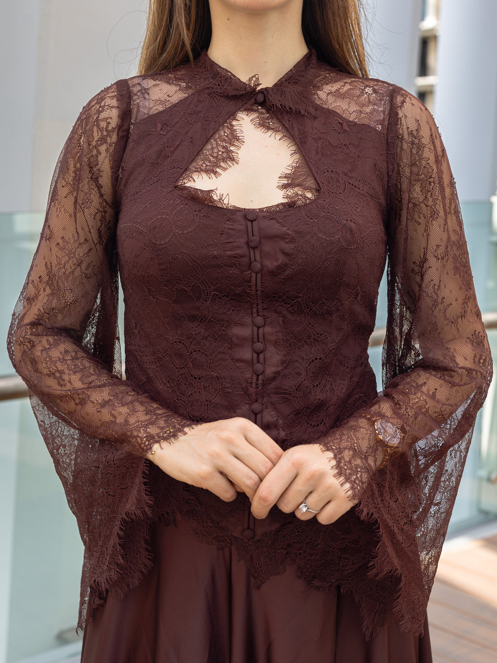 Cocoa Blossom lace dress
