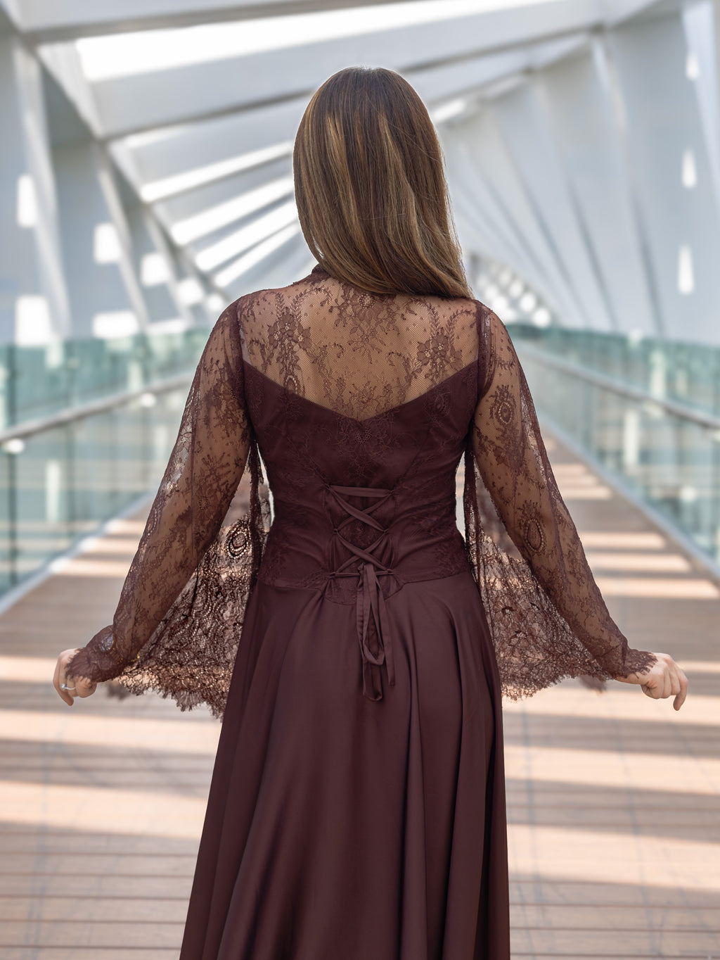 Cocoa Blossom lace dress