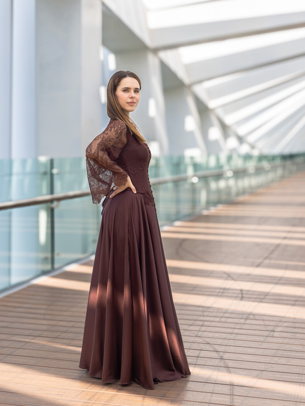 Cocoa Blossom lace dress