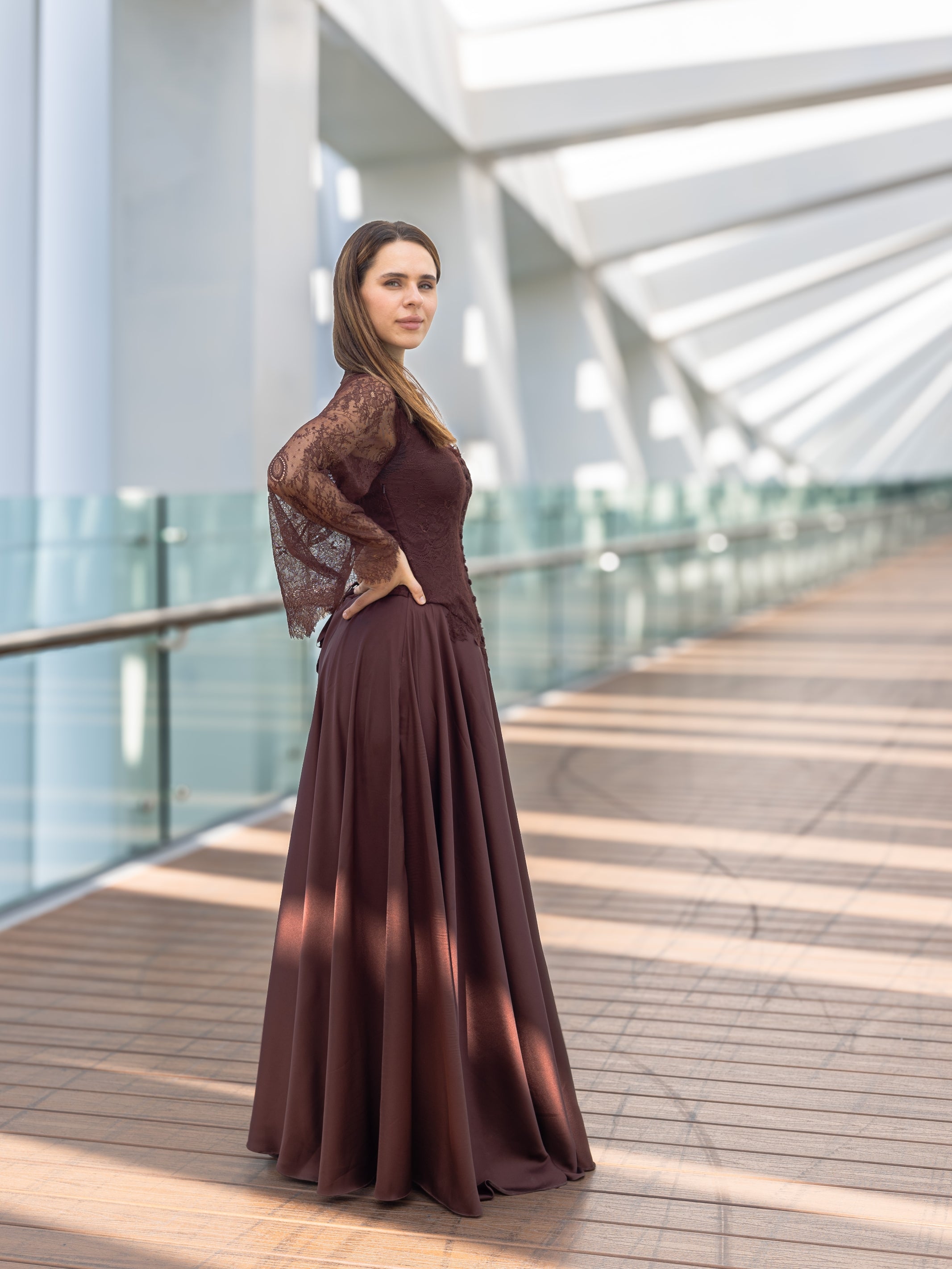 Cocoa Blossom lace dress