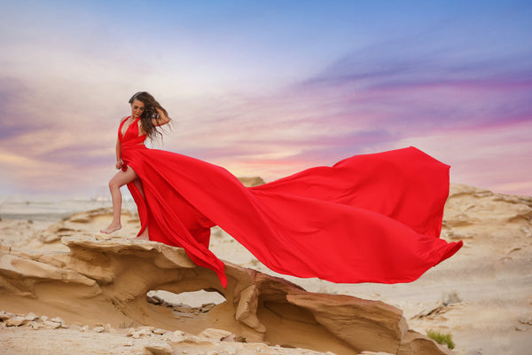 Red Infinity Flying Dress